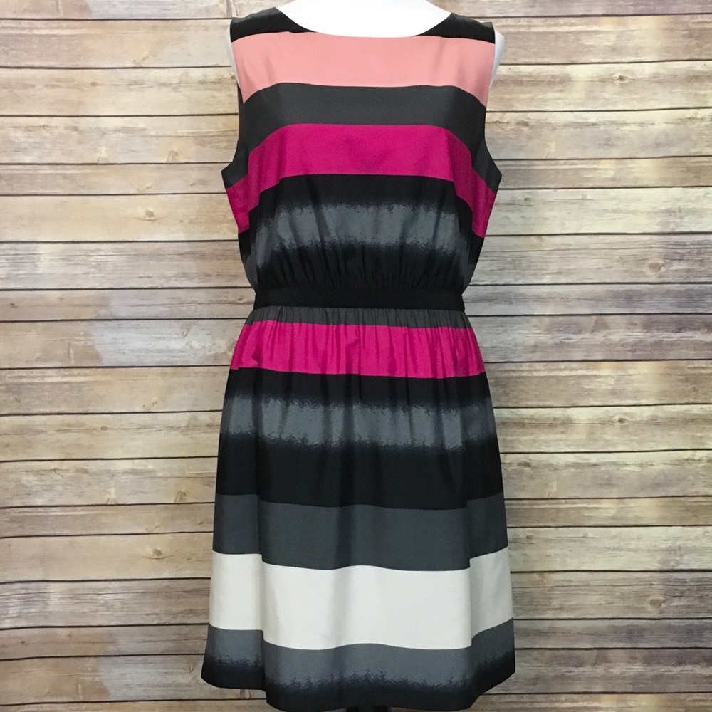 Loft Sleeveless dress - Black/Pink/Blush/Gray